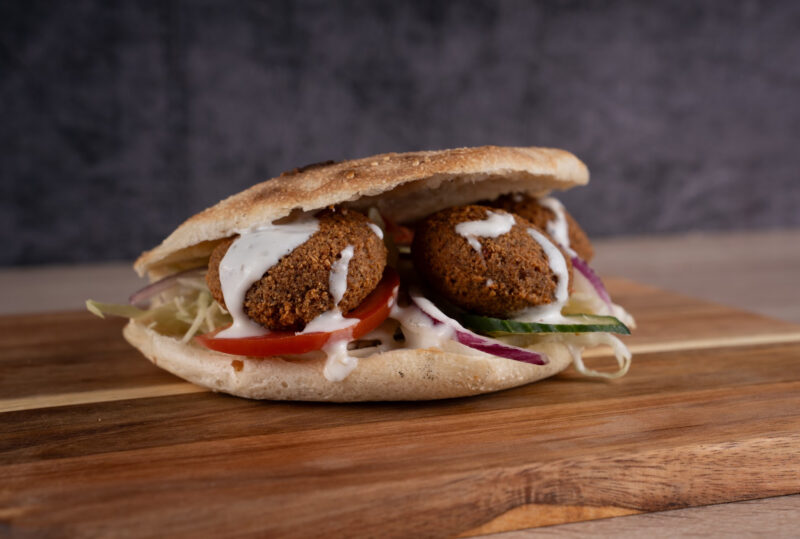 Falafeles Döner kebab