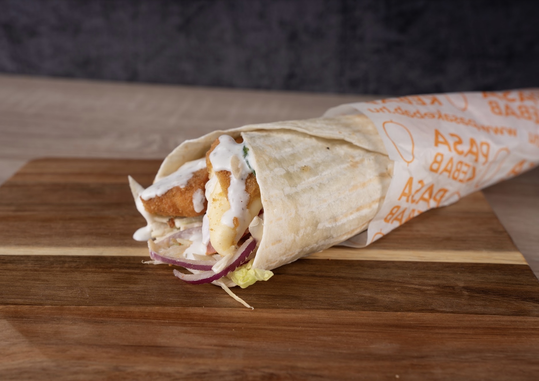 Rántott sajtos dürüm