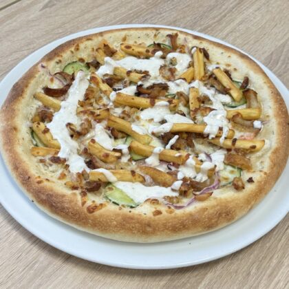 15-Kebabos csirkés+hasáb 32cm