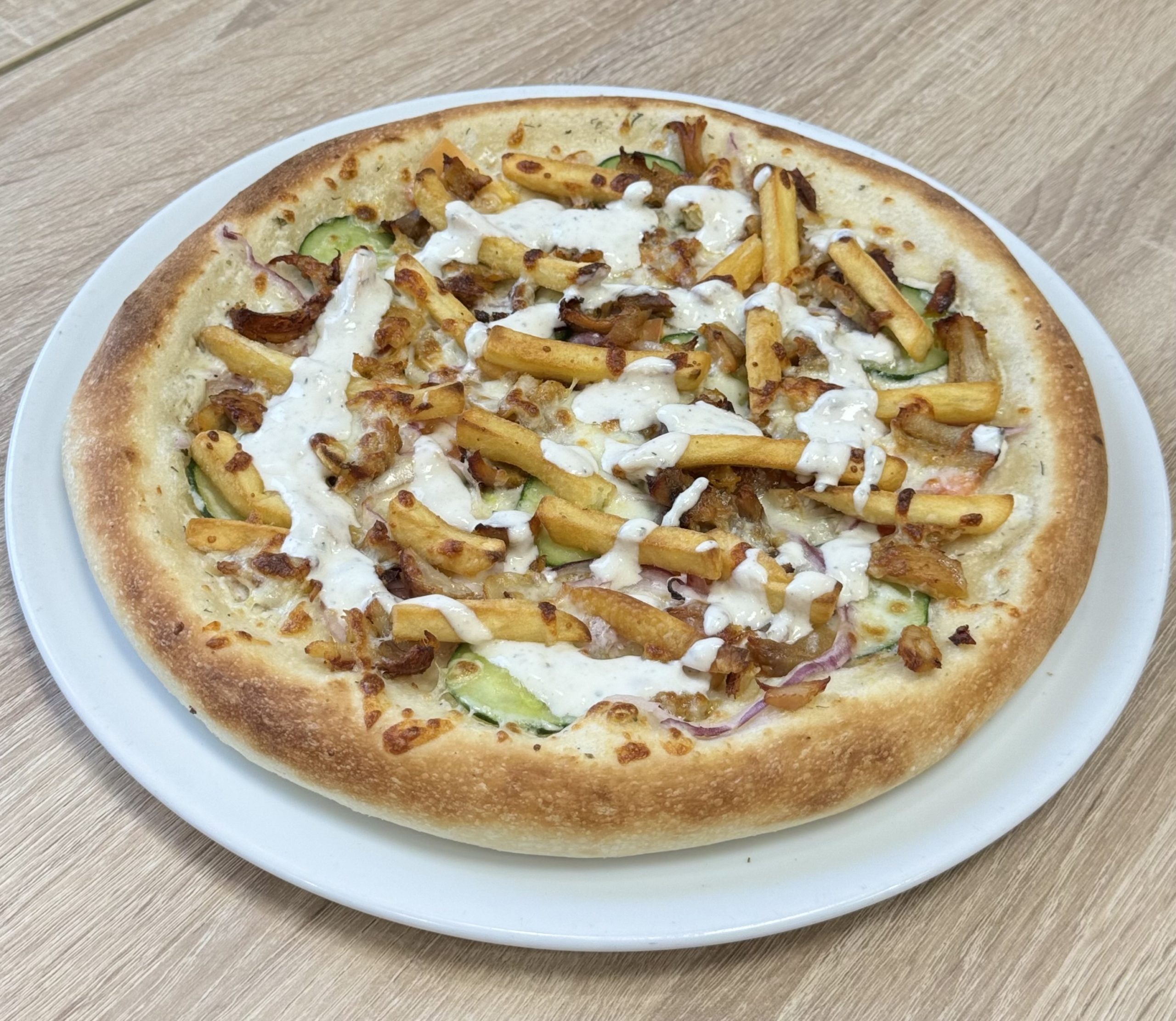 15-Kebabos csirkés+hasáb 32cm